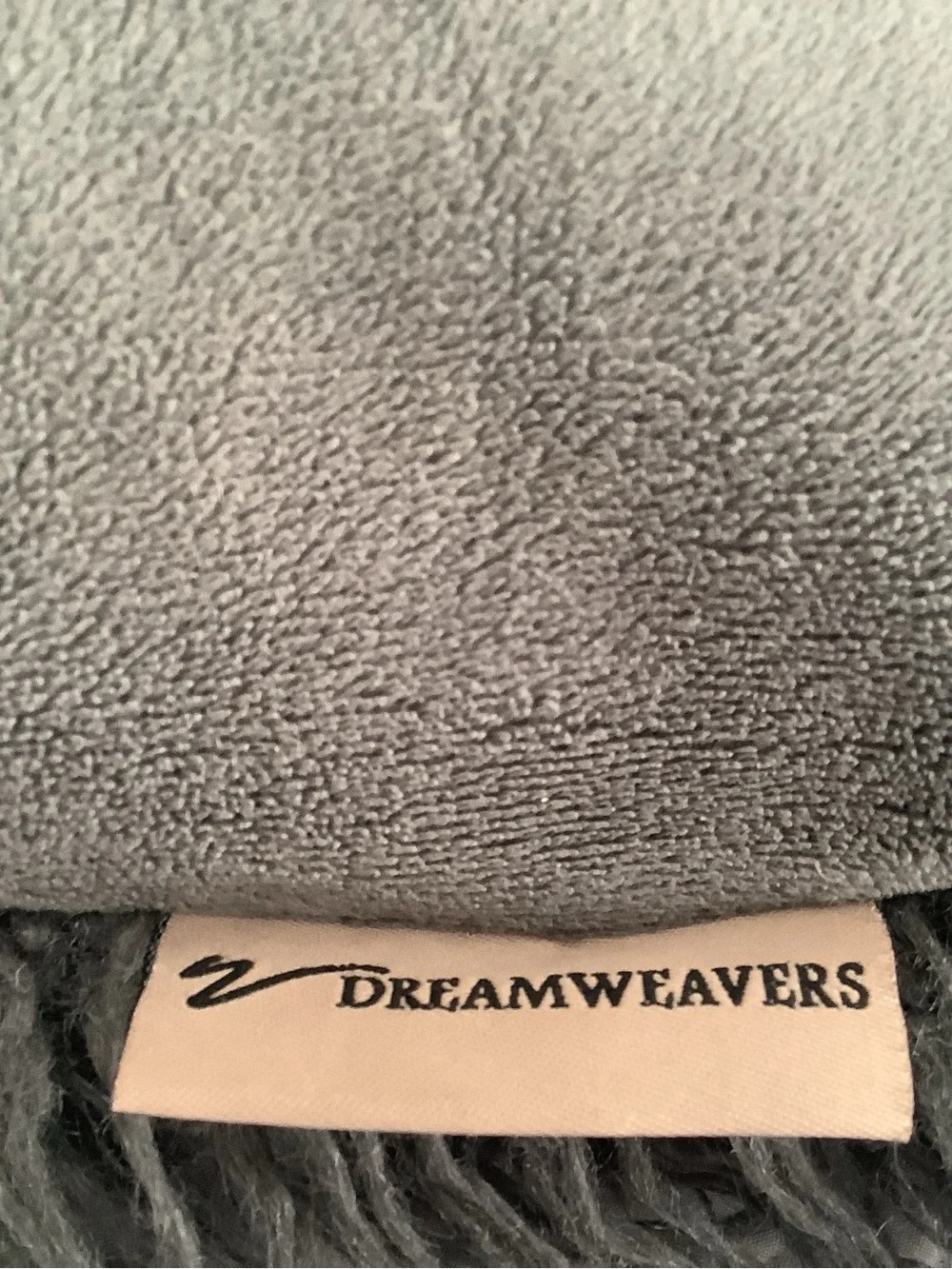 Dreamweavers Gray Faux Fur Decorative Throw Pillow